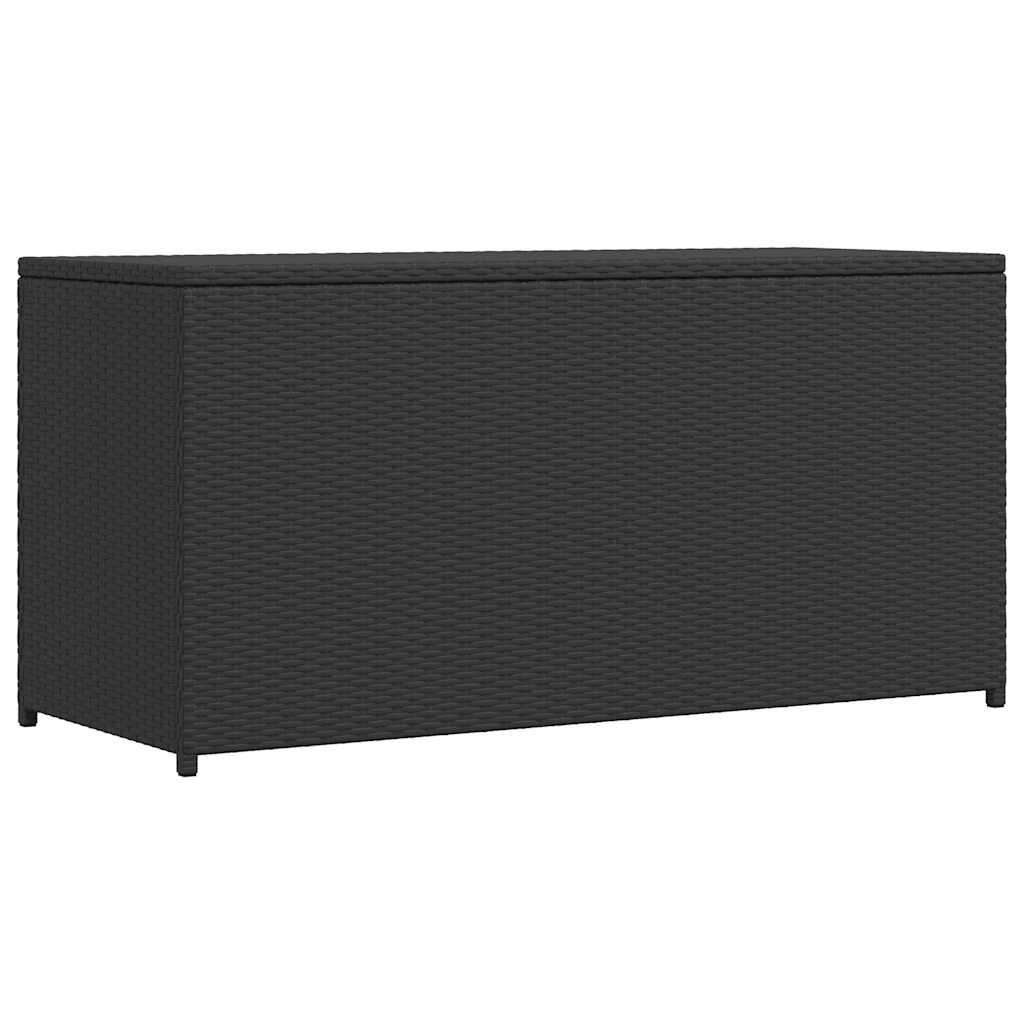 Tuinbox 120x50x60 cm poly rattan zwart