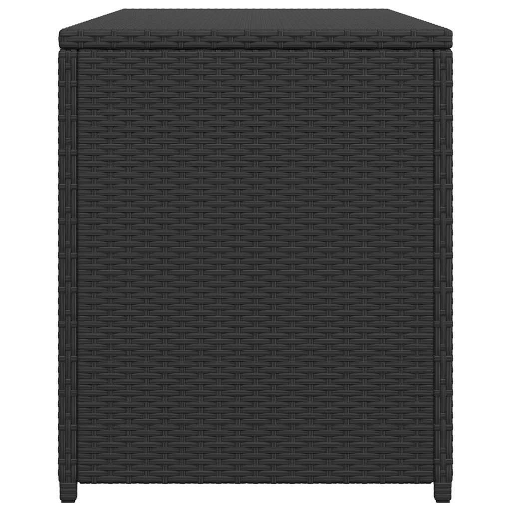 Tuinbox 120x50x60 cm poly rattan zwart