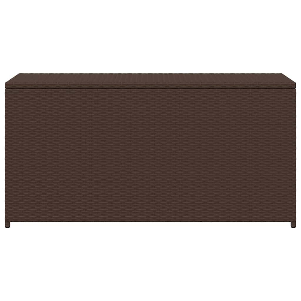 Tuinbox 120x50x60 cm poly rattan bruin