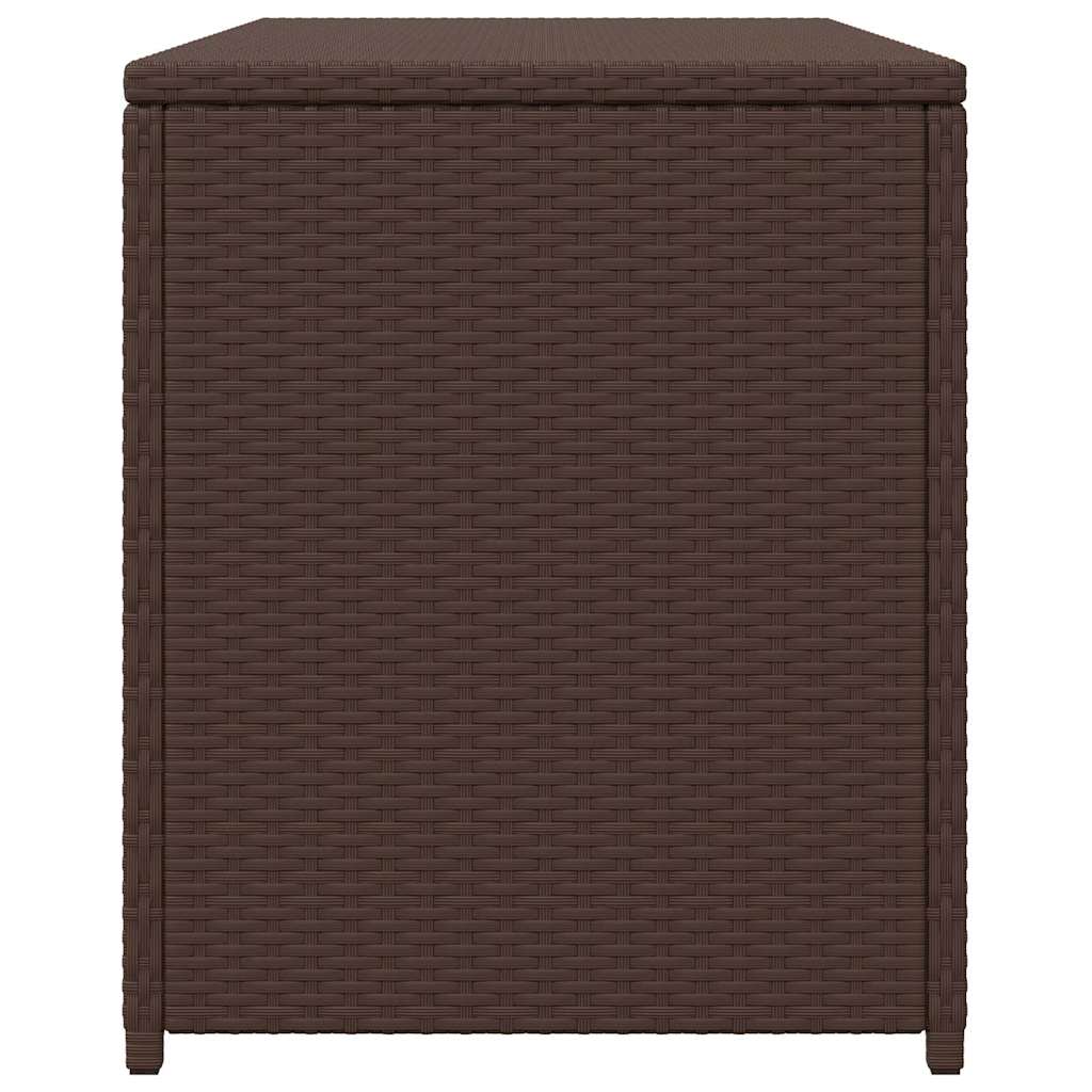Tuinbox 120x50x60 cm poly rattan bruin