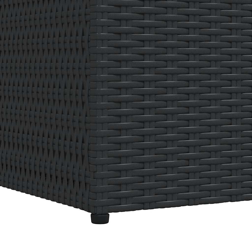 Tuinbox 150x100x100 cm poly rattan zwart