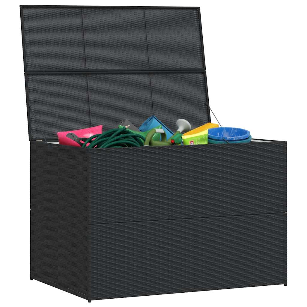 Tuinbox 150x100x100 cm poly rattan zwart