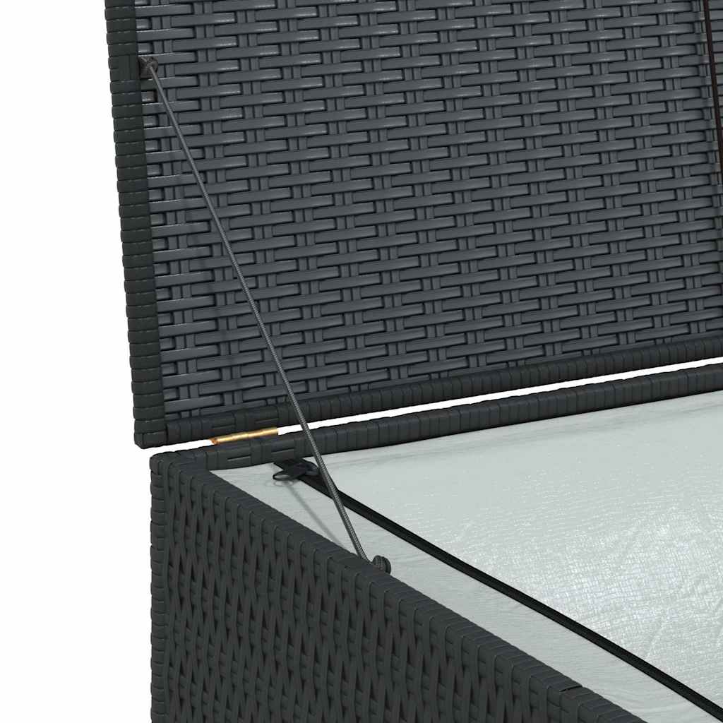 Tuinbox 150x100x100 cm poly rattan zwart
