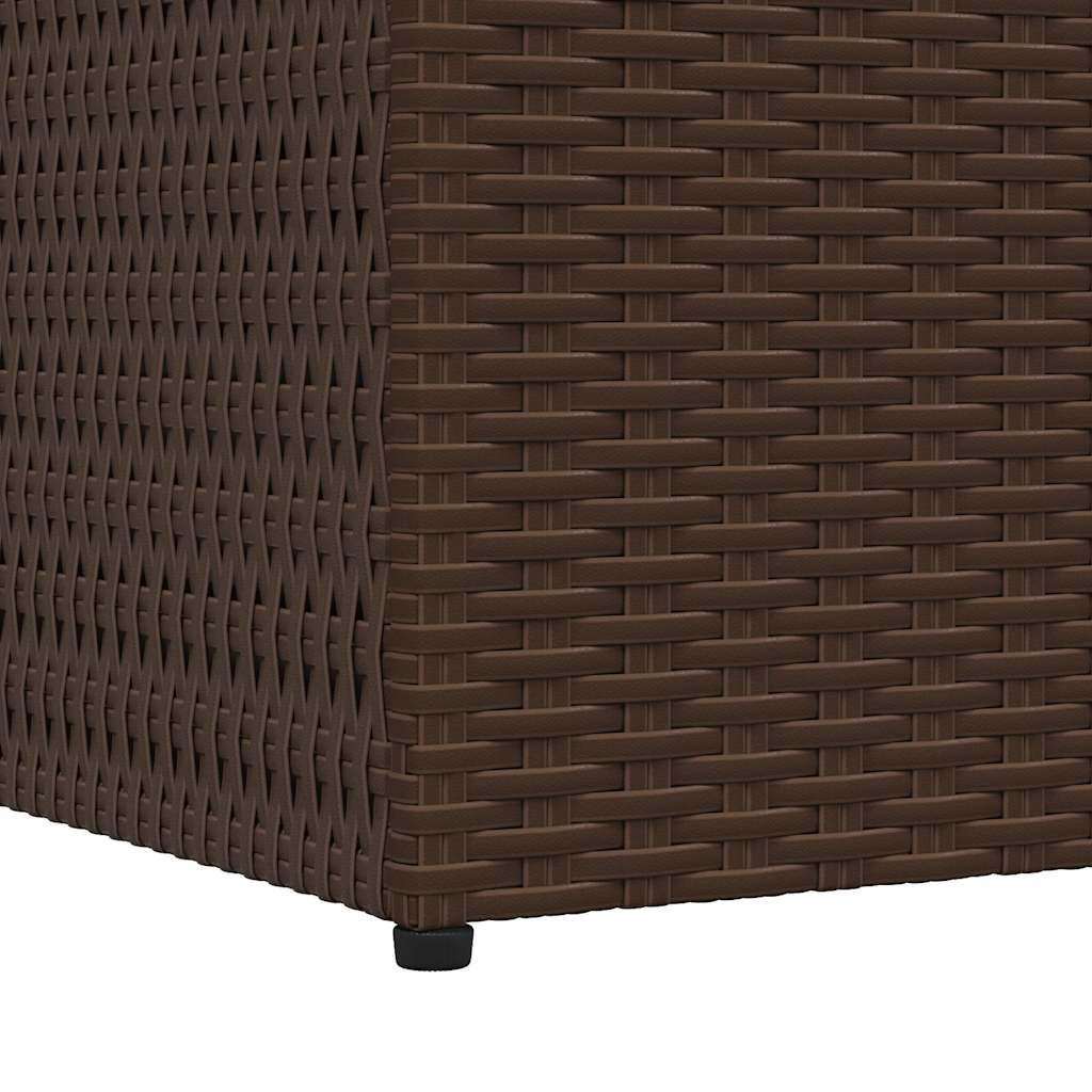 Tuinbox 150x100x100 cm poly rattan bruin