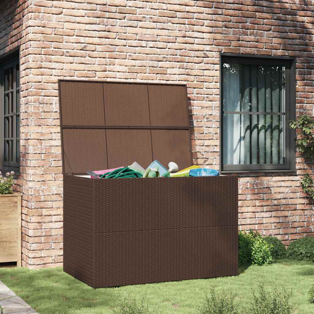 Tuinbox 150x100x100 cm poly rattan bruin