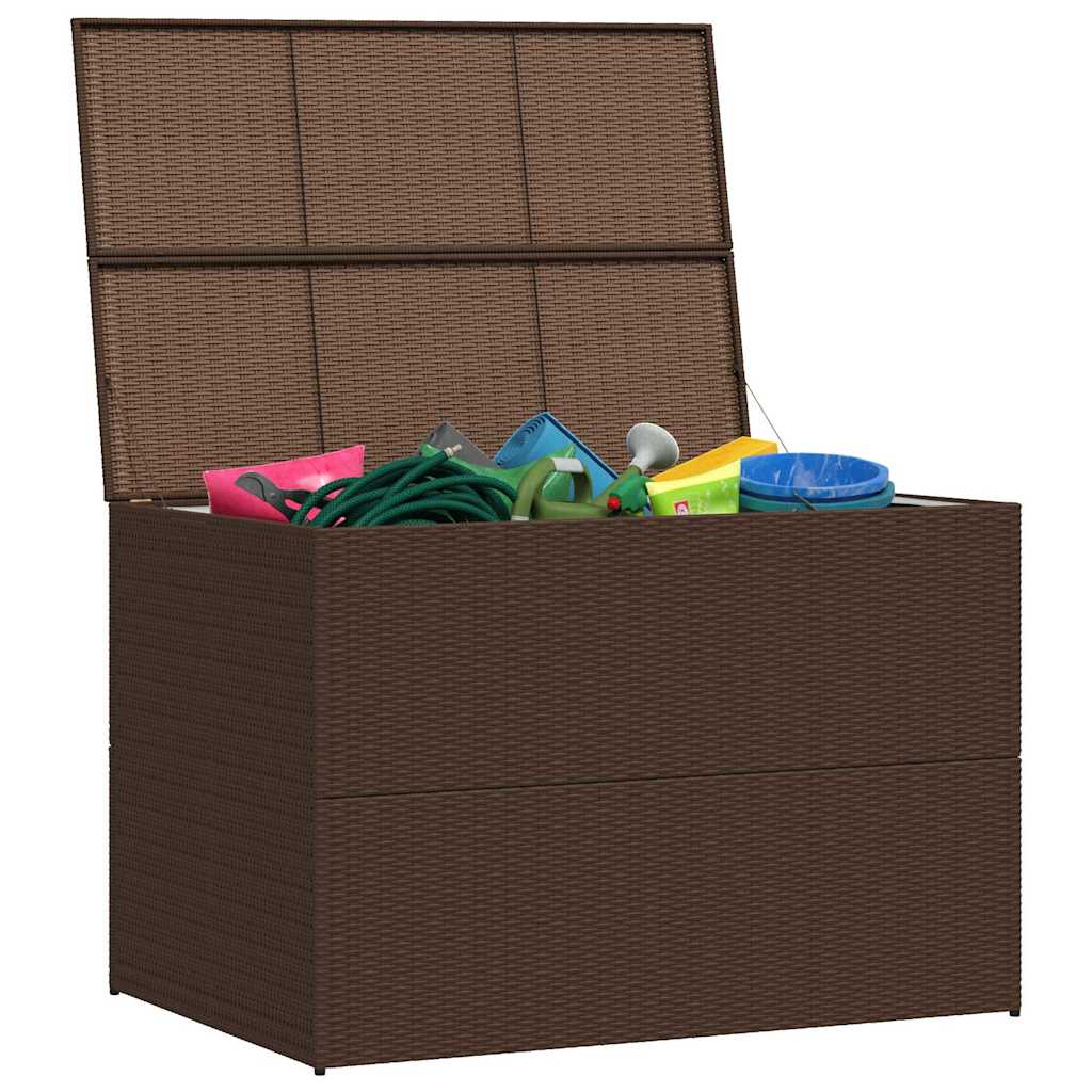 Tuinbox 150x100x100 cm poly rattan bruin