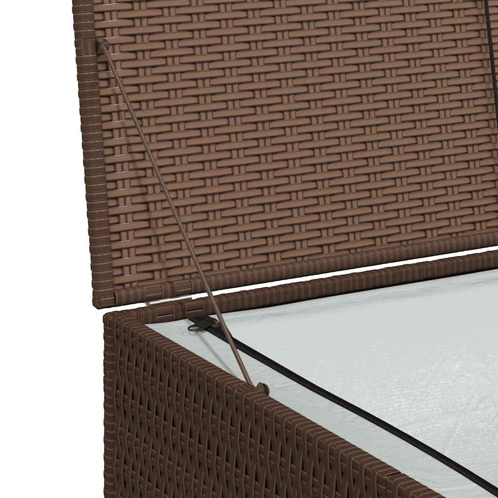 Tuinbox 150x100x100 cm poly rattan bruin
