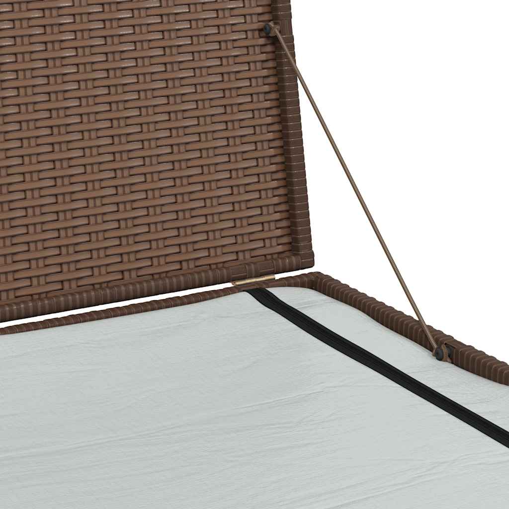 Tuinbox 150x100x100 cm poly rattan bruin