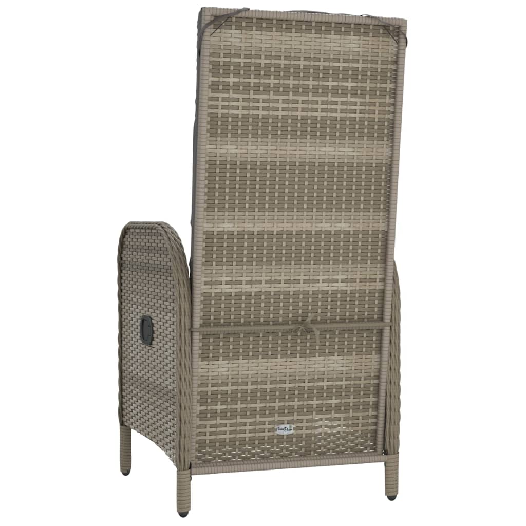 Tuinstoelen 2 st poly rattan grijs