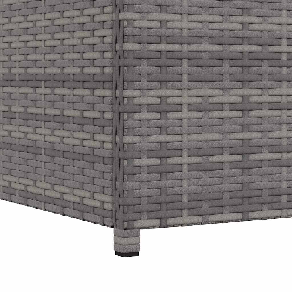 Tuinbox 120x50x60 cm poly rattan grijs