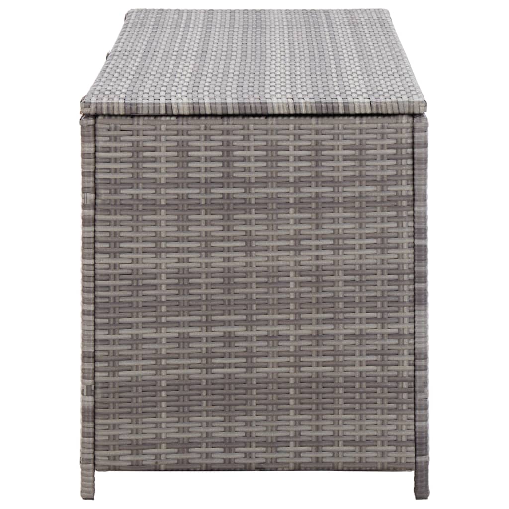 Tuinbox 120x50x60 cm poly rattan grijs
