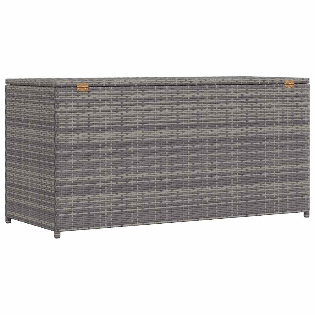 Tuinbox 120x50x60 cm poly rattan grijs