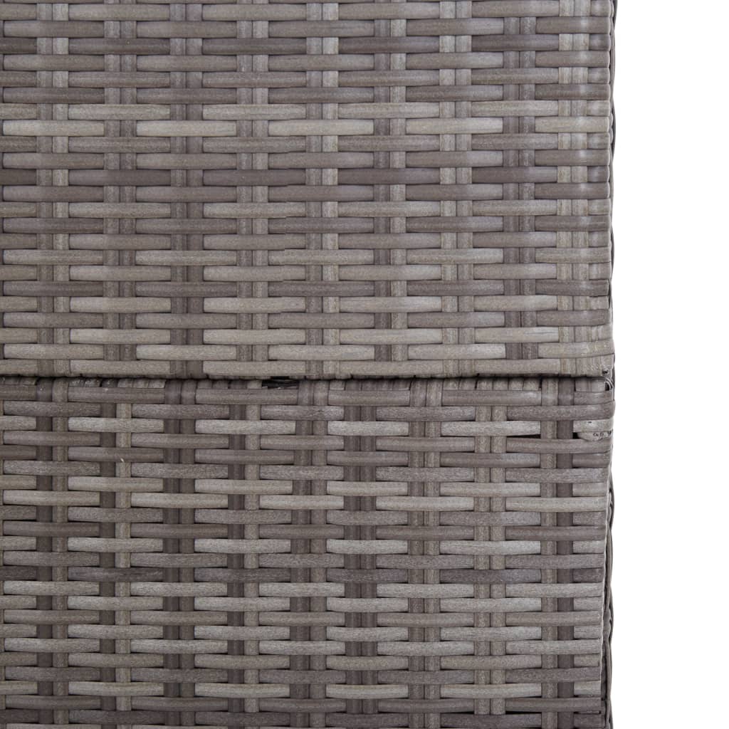Tuinbox 150x100x100 cm poly rattan grijs