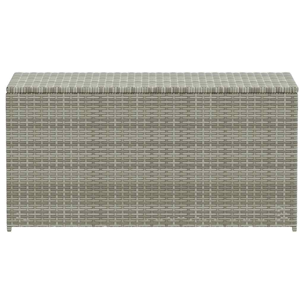 Tuinbox 100x50x50 cm poly rattan grijs