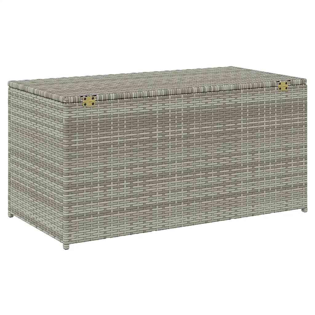 Tuinbox 100x50x50 cm poly rattan grijs