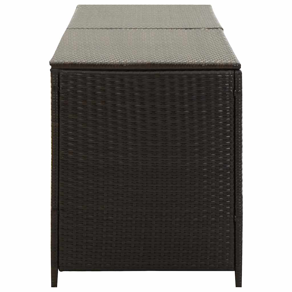 Tuinbox 200x50x60 cm poly rattan bruin