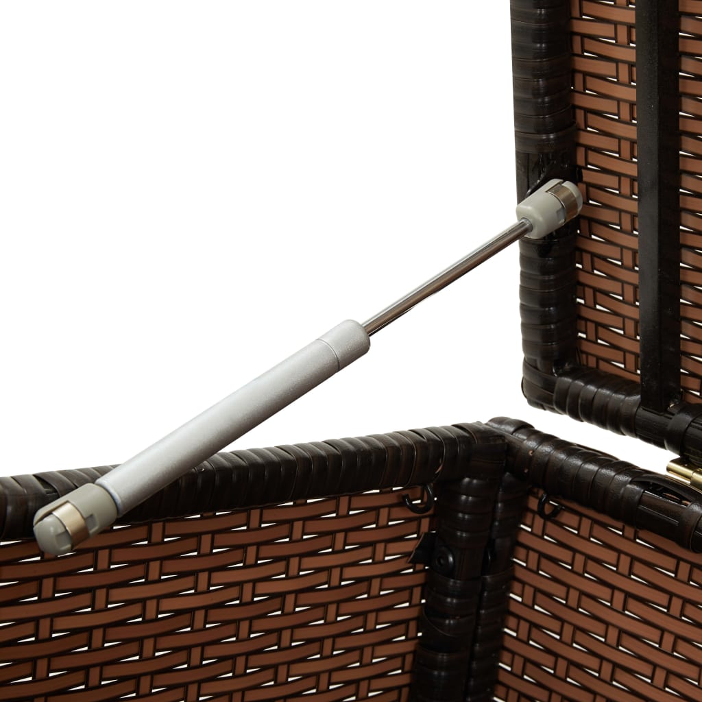 Tuinbox 200x50x60 cm poly rattan bruin