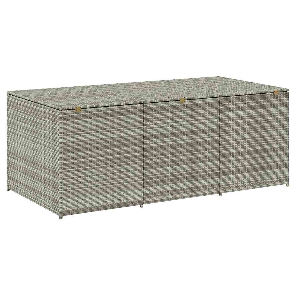 Tuinbox 180x90x70 cm poly rattan grijs