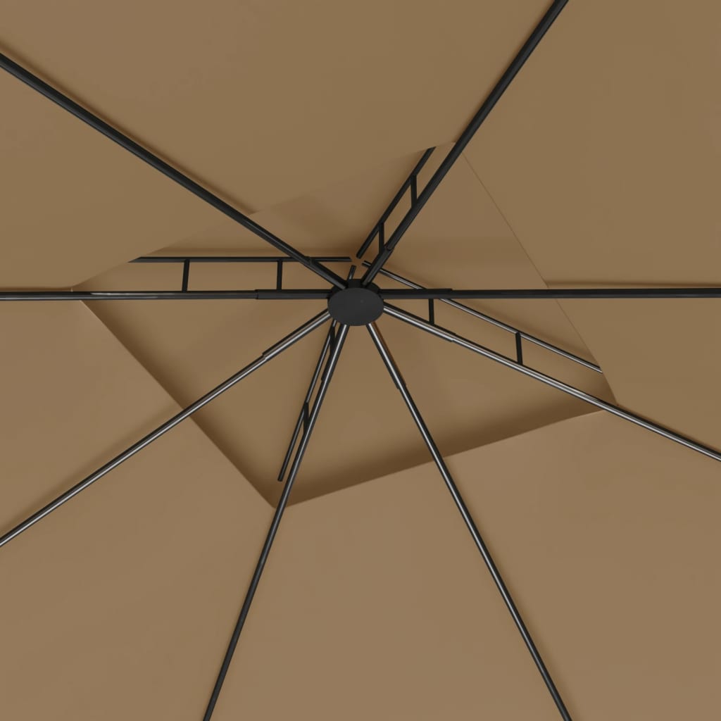 Prieel 160 g/m² 3x3x2,7 m taupe