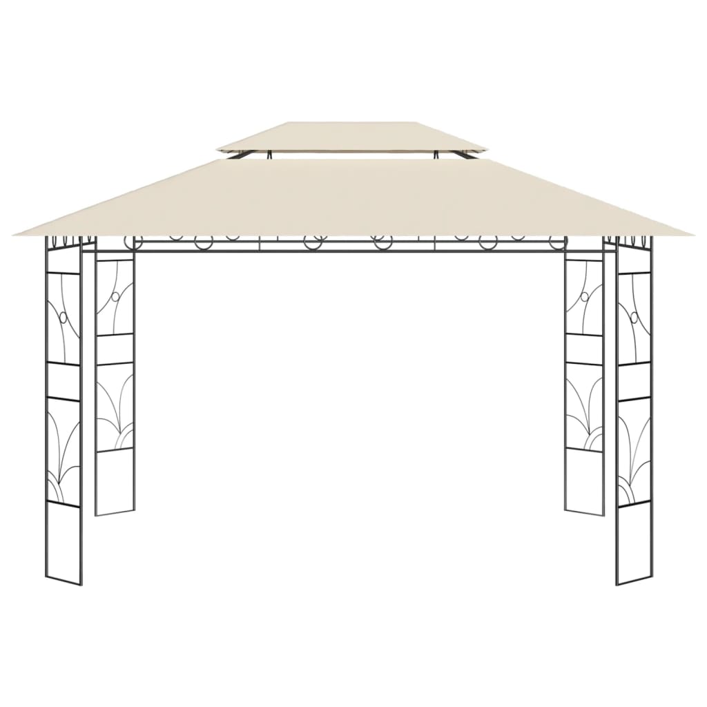 Prieel 160 g/m² 4x3x2,7 m crèmekleurig
