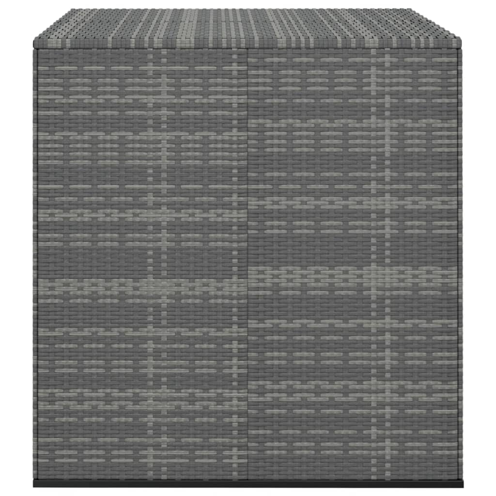 Tuinbox 100x97,5x104 cm polyetheen rattan grijs