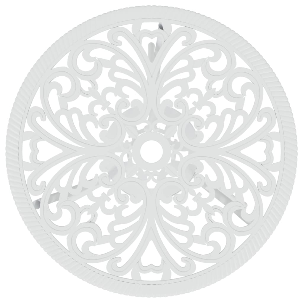 3-delige Bistroset gietaluminium wit