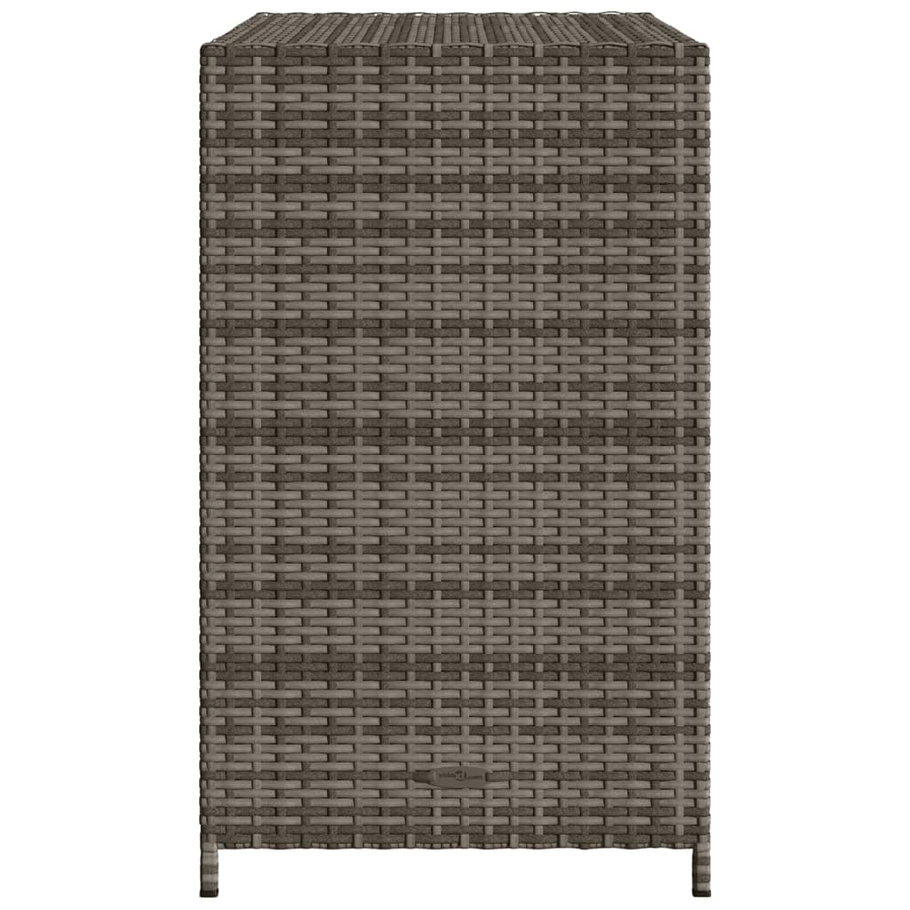Tuinkast 83x45x76 cm poly rattan grijs