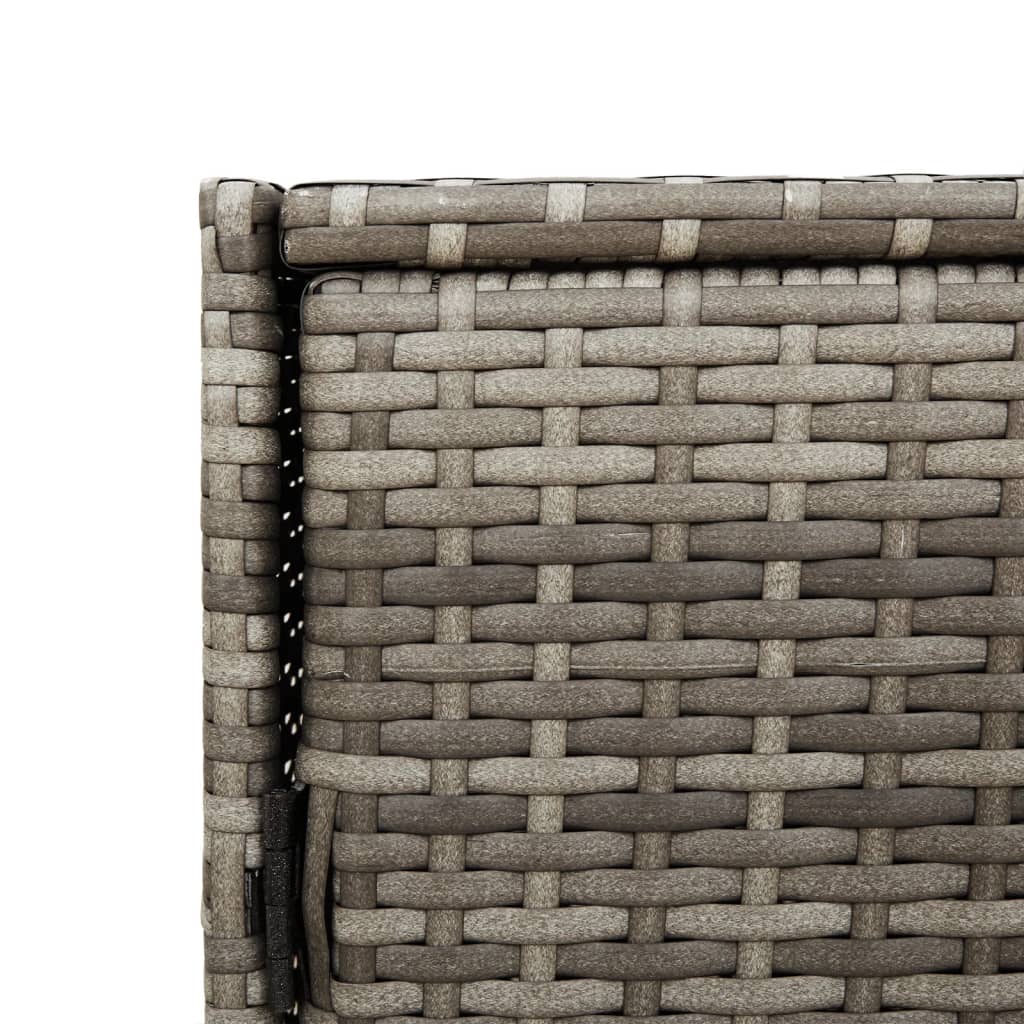 Tuinkast 83x45x76 cm poly rattan grijs