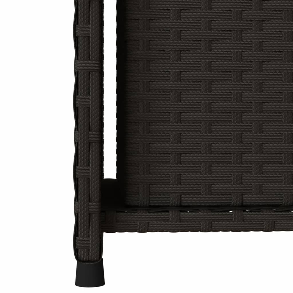 Tuinkast 50x55x115 cm poly rattan zwart
