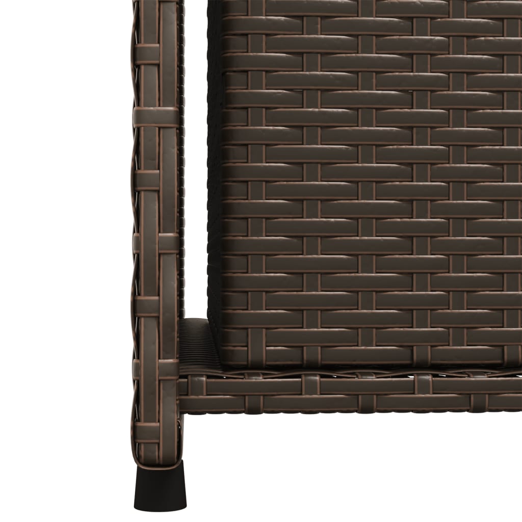 Tuinkast 50x55x115 cm poly rattan bruin