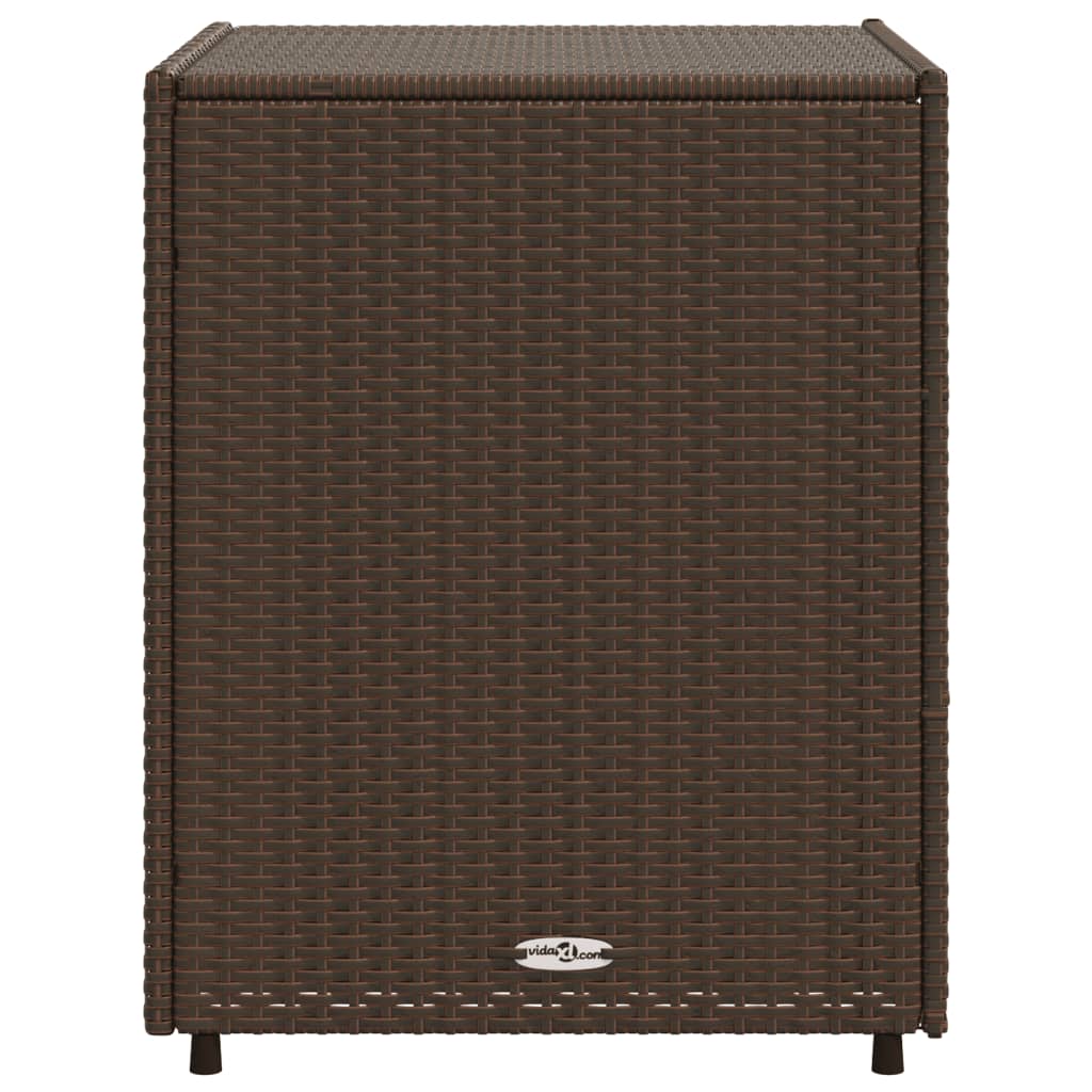 Tuinkast 55x59x69 cm poly rattan bruin