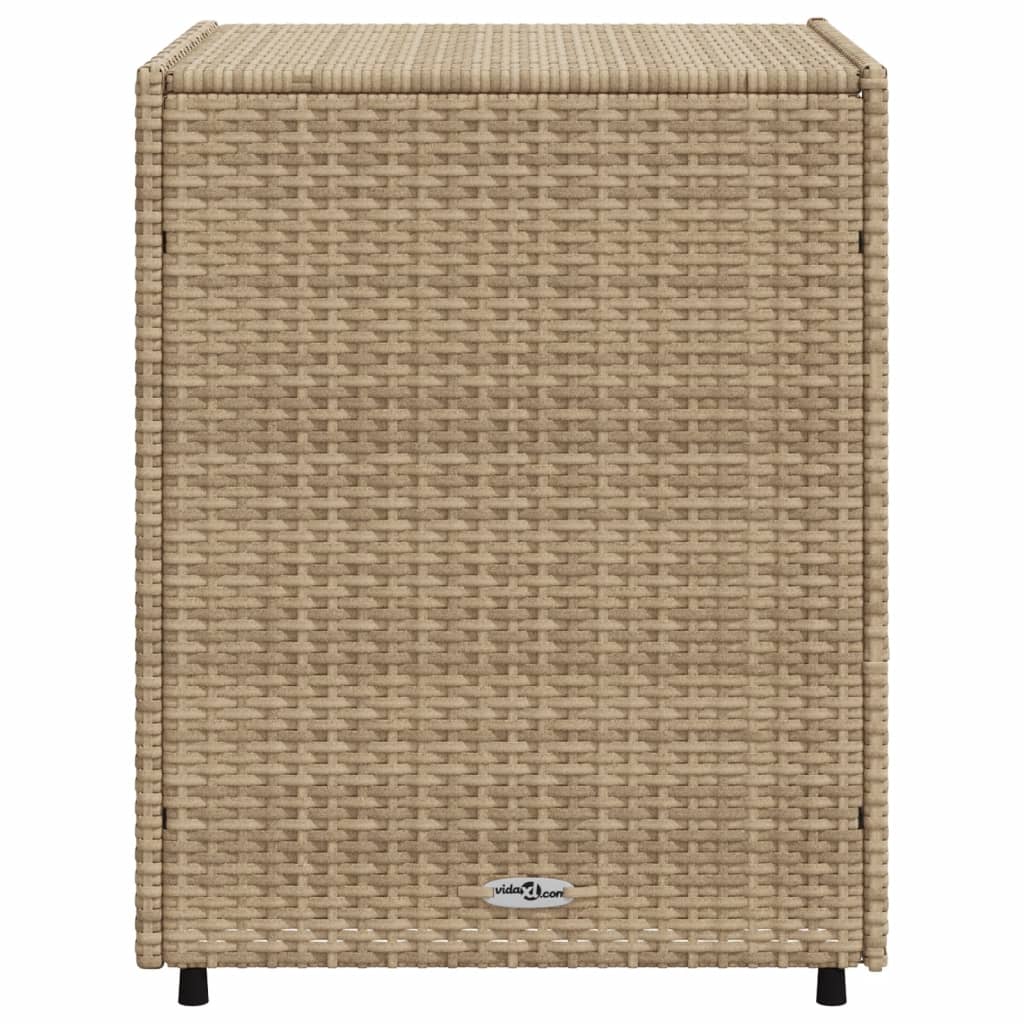Tuinkast 55x59x69 cm poly rattan beige