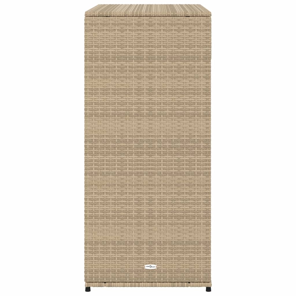 Tuinkast 105x55x113 cm poly rattan beige