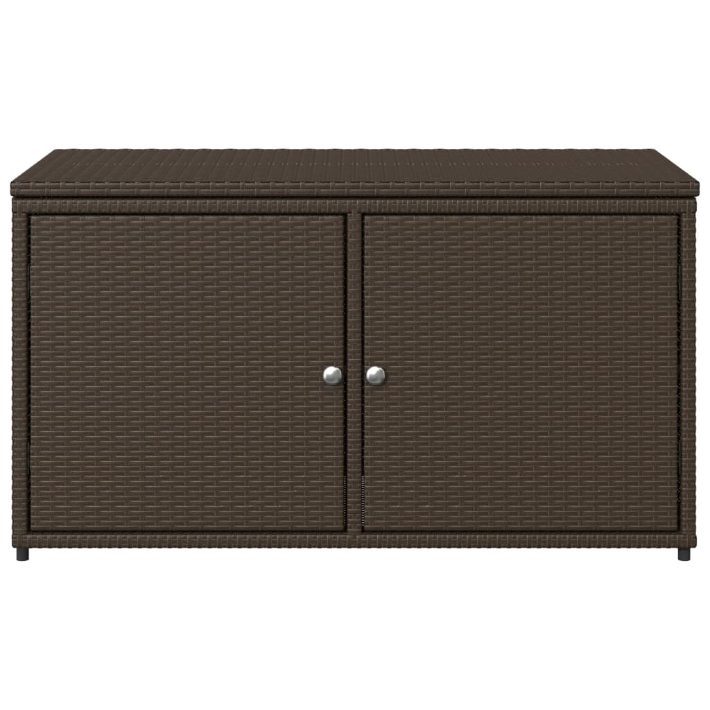 Tuinkast 110x55x60,5 cm poly rattan bruin
