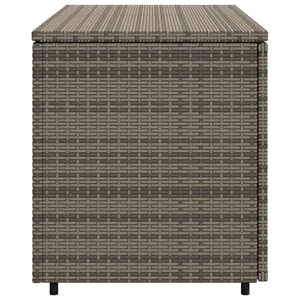 Tuinkast 110x55x60,5 cm poly rattan grijs