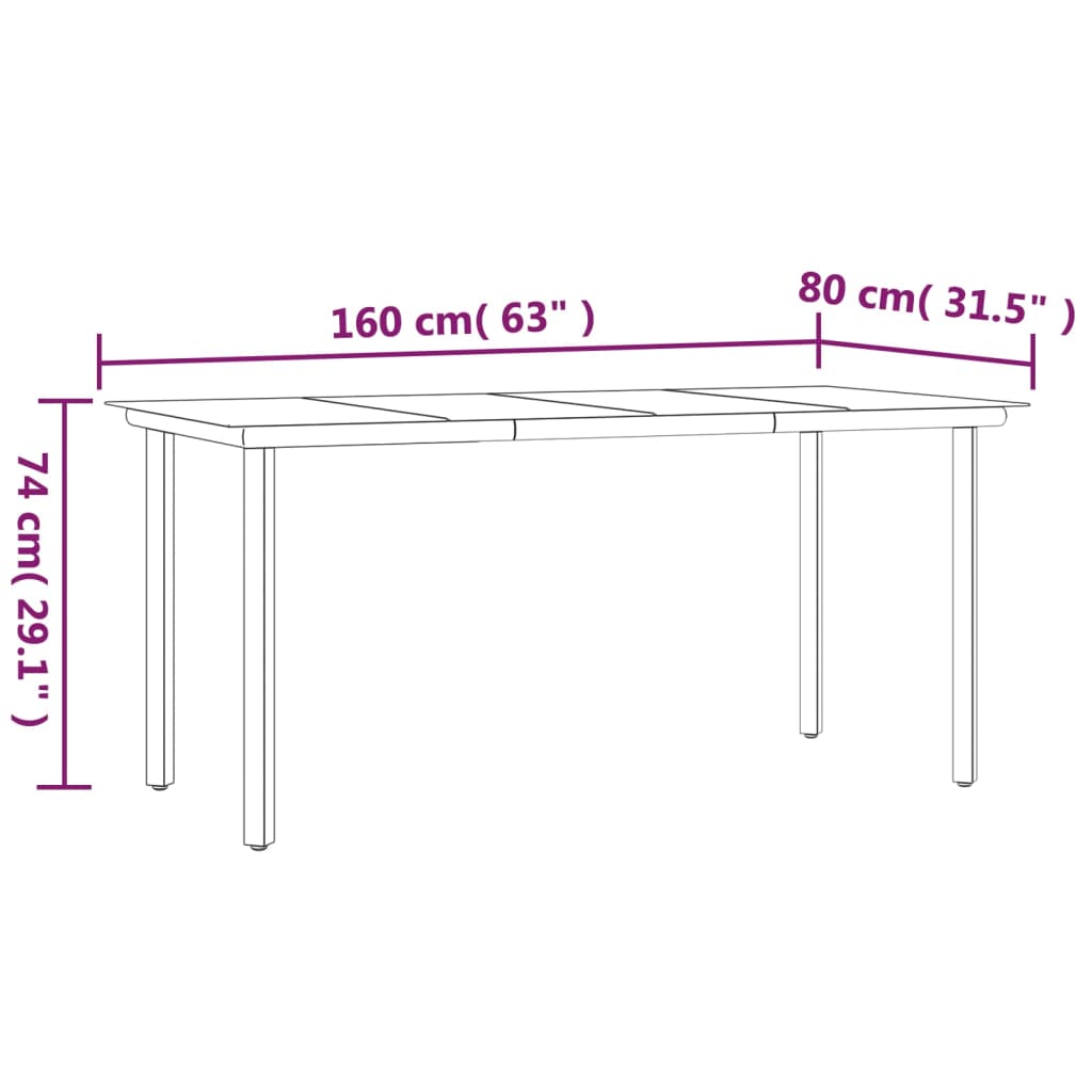 7-delige Tuinset met kussens poly rattan grijs