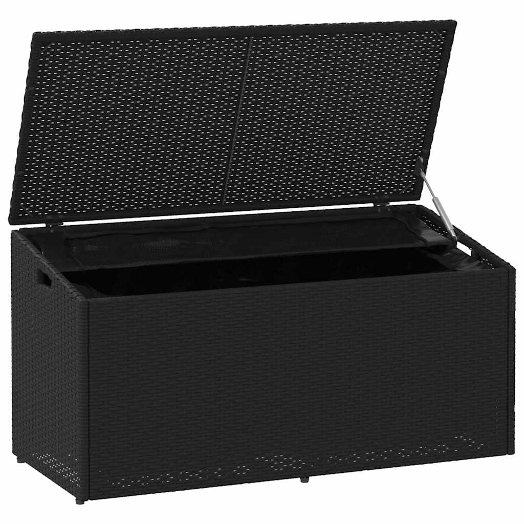 Tuinbox Zwart 110x50x58 cm Poly Rattan