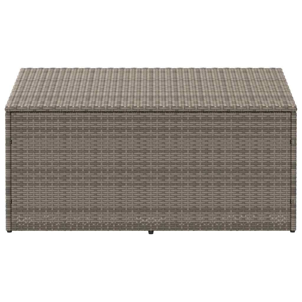 Tuinbox 110x50x58 cm poly rattan grijs