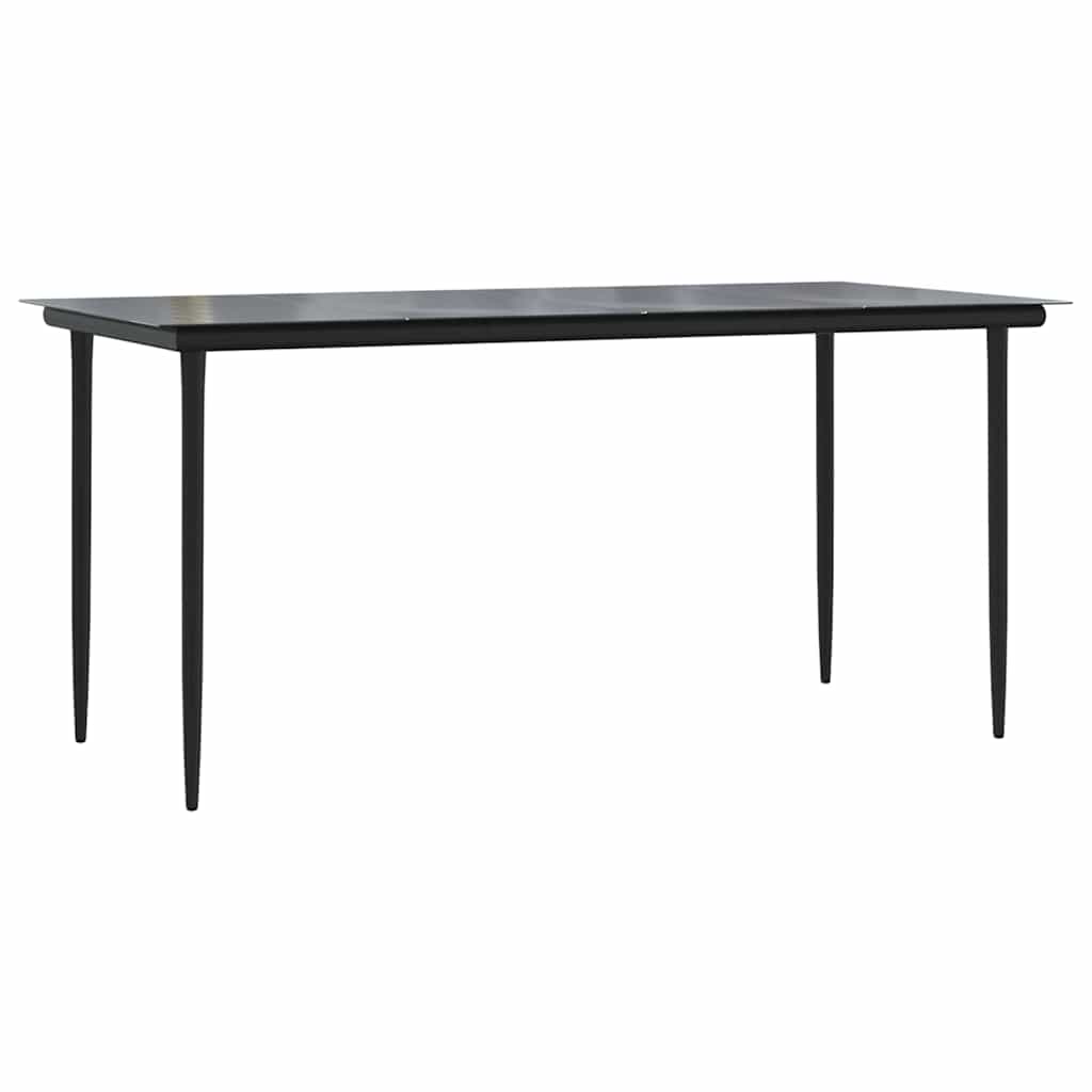 7-delige Tuinset met kussens poly rattan glas grijs