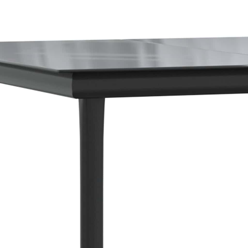 5-delige Tuinset met kussens poly rattan glas grijs