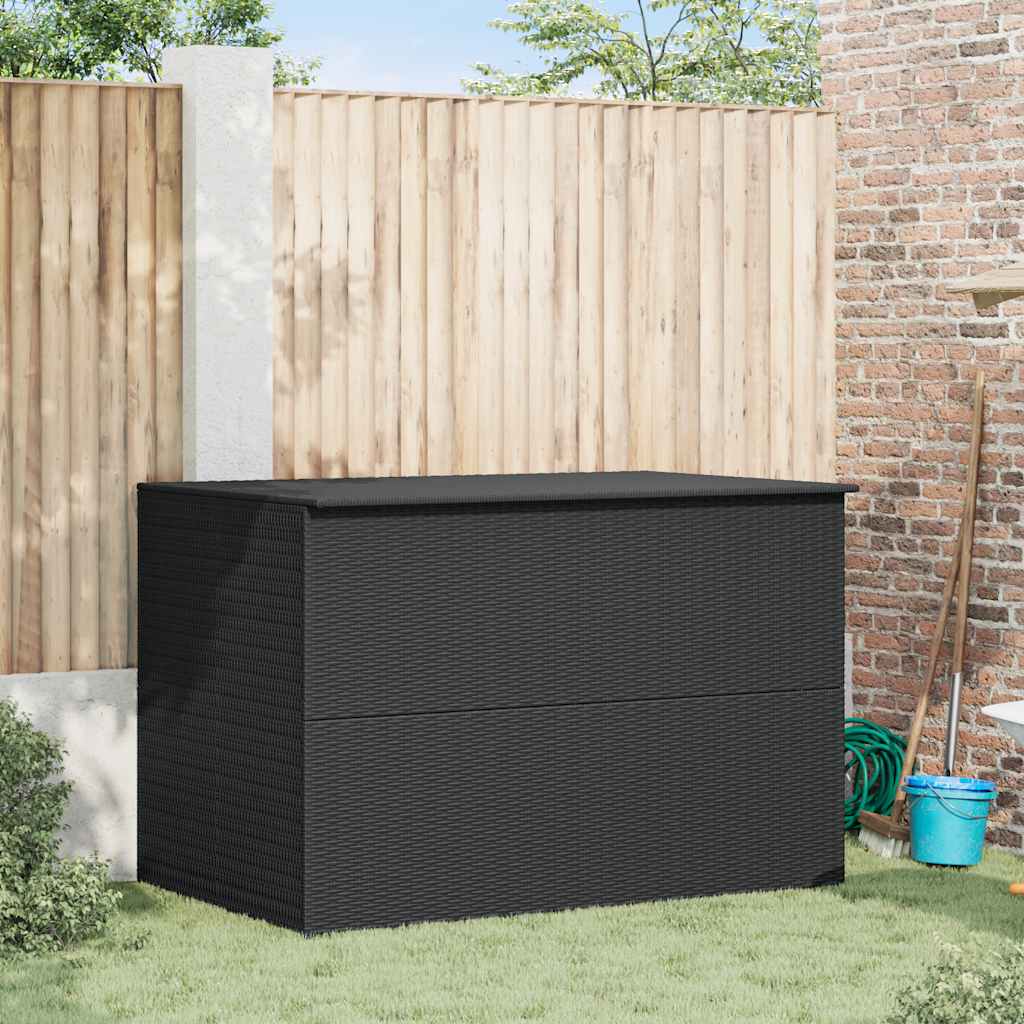 Tuinbox 150x100x100 cm poly rattan zwart