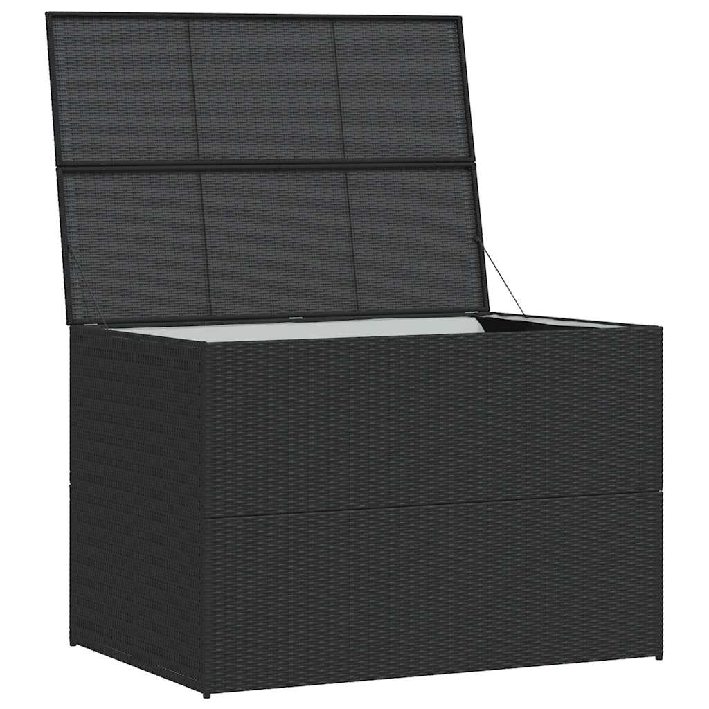 Tuinbox 150x100x100 cm poly rattan zwart