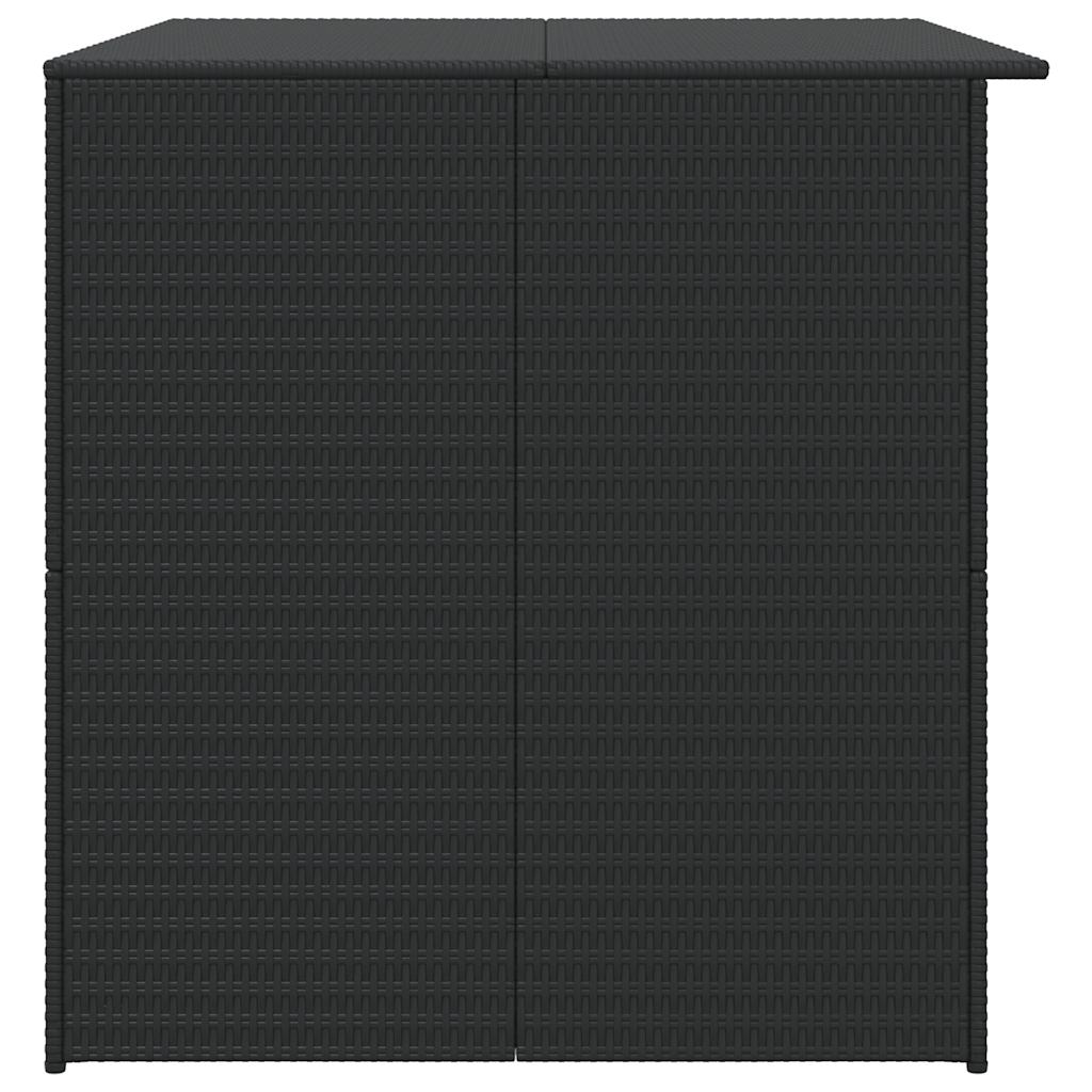 Tuinbox 150x100x100 cm poly rattan zwart