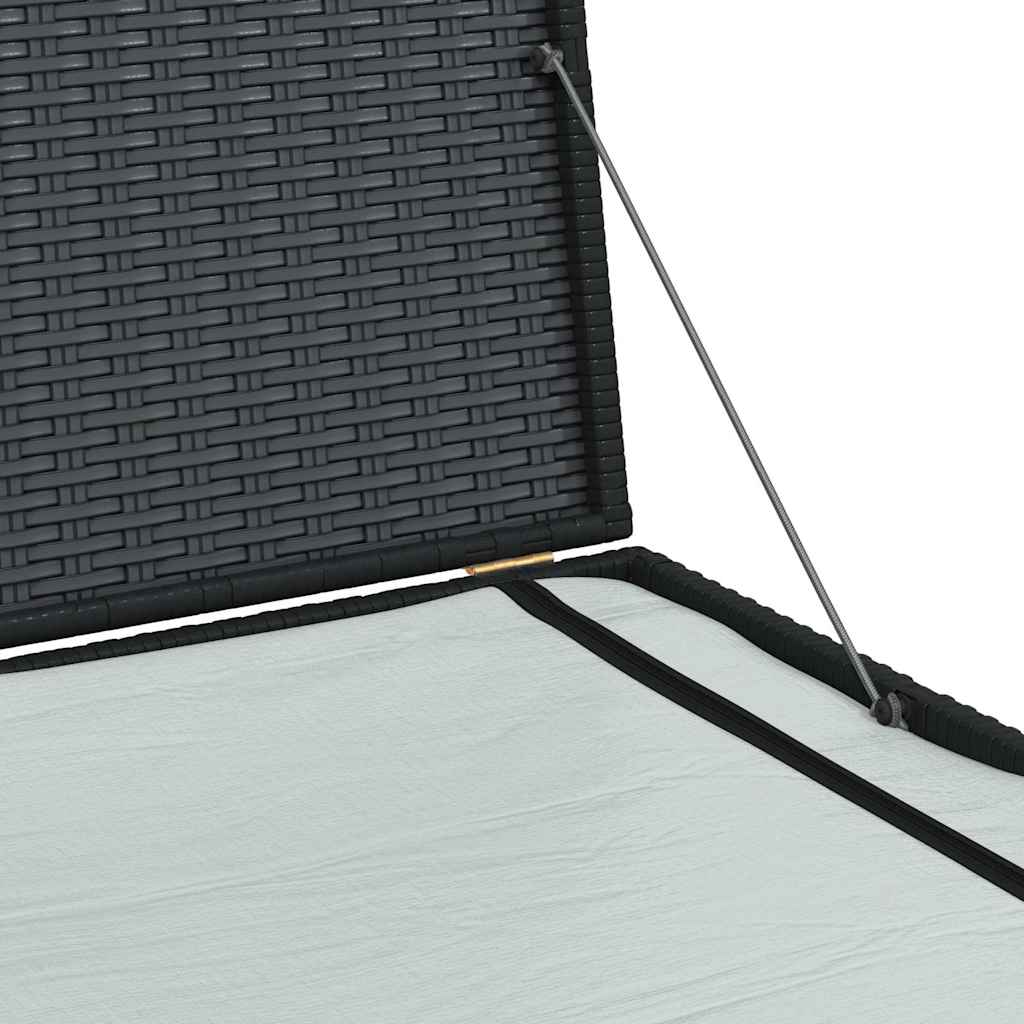 Tuinbox 150x100x100 cm poly rattan zwart