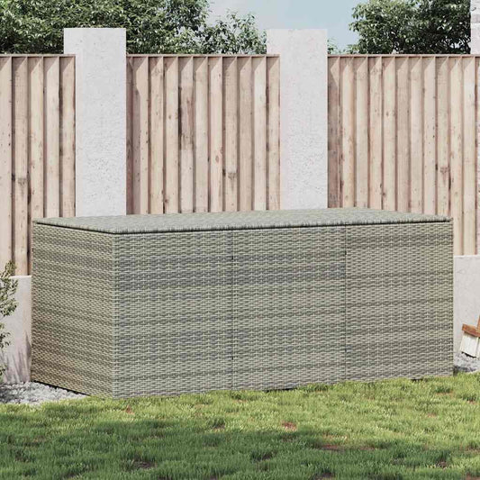 Tuinbox 180x90x70 cm poly rattan grijs