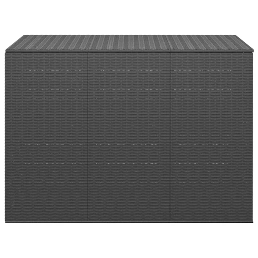 Tuinbox 145x100x103 cm polyetheen rattan zwart